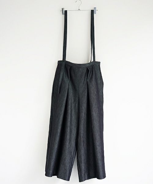 Mochi.モチ.denim wide suspenders pants [19SS-P02]