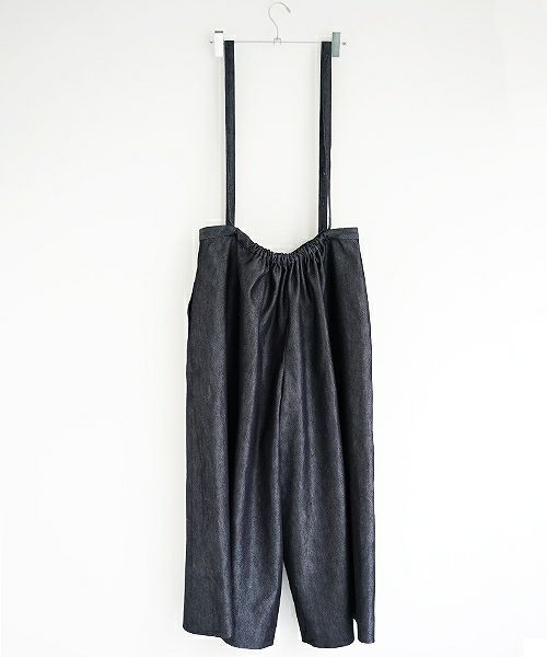 Mochi.モチ.denim wide suspenders pants [19SS-P02]