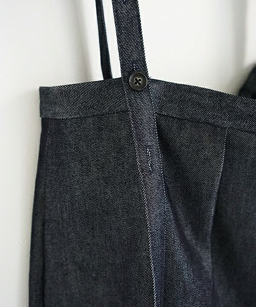 Mochi.モチ.denim wide suspenders pants [19SS-P02]