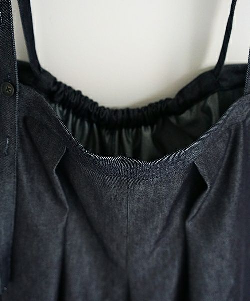 Mochi.モチ.denim wide suspenders pants [19SS-P02]