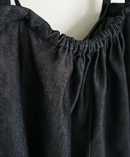 Mochi.モチ.denim wide suspenders pants [19SS-P02]