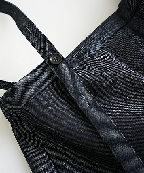 Mochi.モチ.denim wide suspenders pants [19SS-P02]