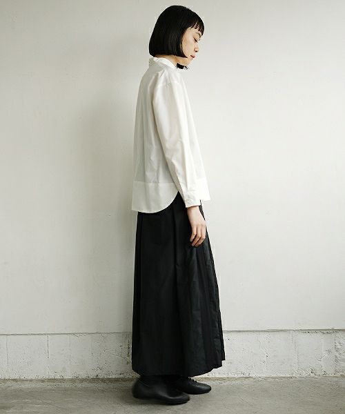 Mochi.モチ.petit high necked shirt [19SS-BL01/white]