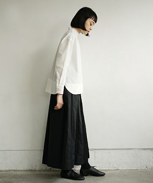 Mochi.モチ.petit high necked shirt [19SS-BL01/white]