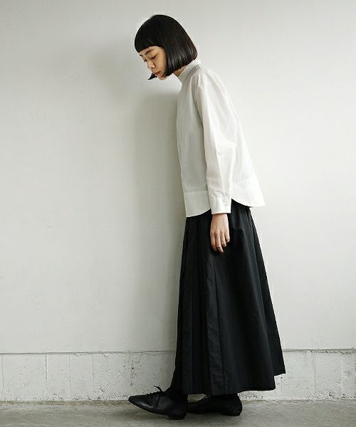 Mochi.モチ.petit high necked shirt [19SS-BL01/white]