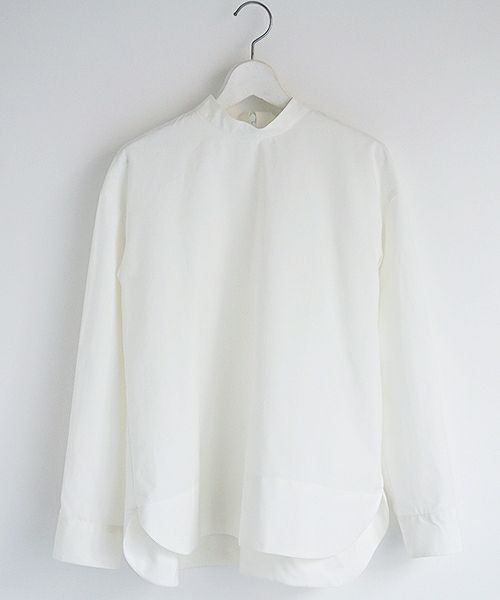 Mochi.モチ.petit high necked shirt [19SS-BL01/white]