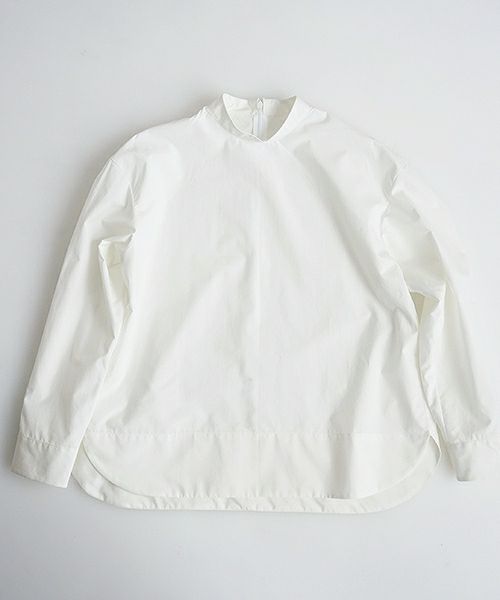 Mochi.モチ.petit high necked shirt [19SS-BL01/white]