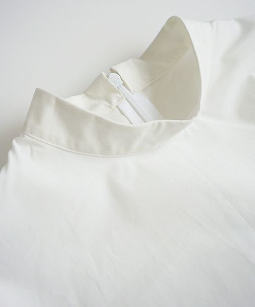 Mochi.モチ.petit high necked shirt [19SS-BL01/white]