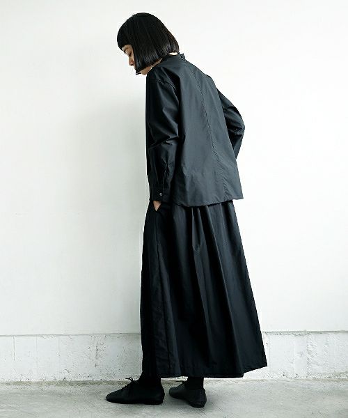 Mochi.モチ.petit high necked shirt [19SS-BL01/black]
