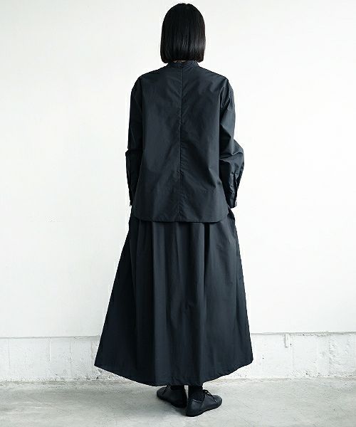 Mochi.モチ.petit high necked shirt [19SS-BL01/black]