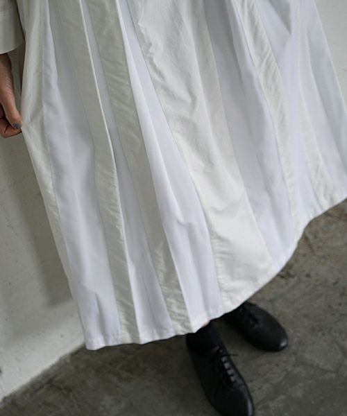 Mochi.モチ.tuck long skirt [19SS-SK01/white]