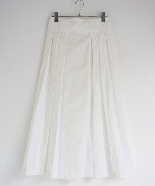 Mochi.モチ.tuck long skirt [19SS-SK01/white]