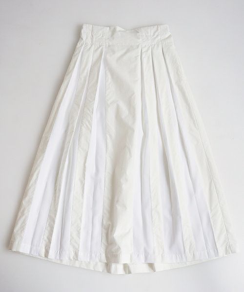 Mochi.モチ.tuck long skirt [19SS-SK01/white]
