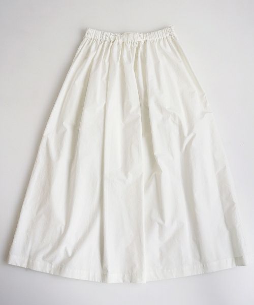 Mochi.モチ.tuck long skirt [19SS-SK01/white]
