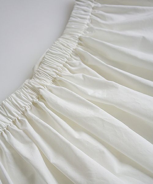 Mochi.モチ.tuck long skirt [19SS-SK01/white]