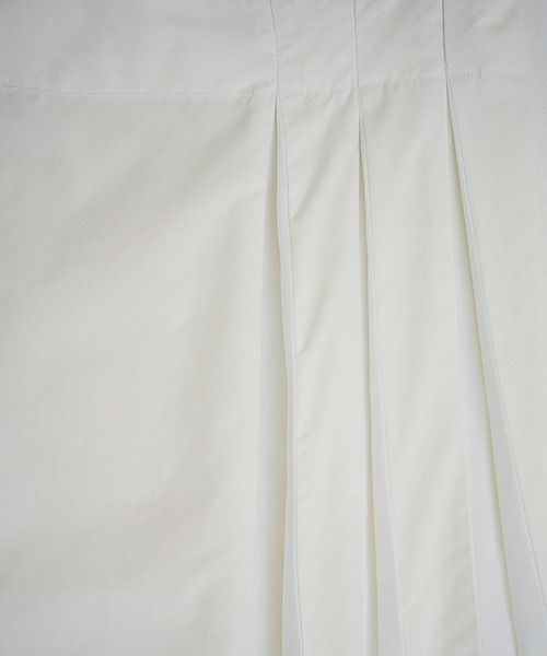 Mochi.モチ.tuck long skirt [19SS-SK01/white]