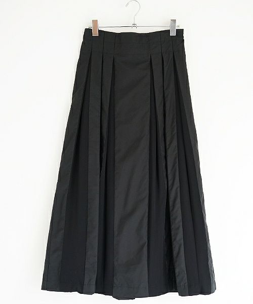 Mochi.モチ.tuck long skirt [19SS-SK01/black]