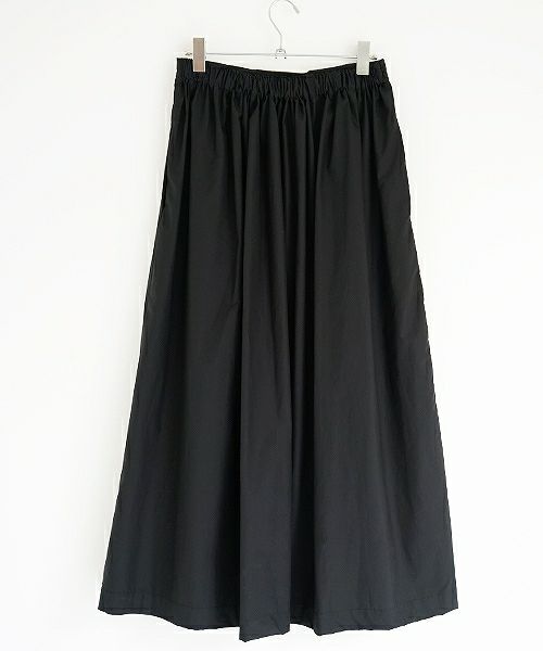 Mochi.モチ.tuck long skirt [19SS-SK01/black]