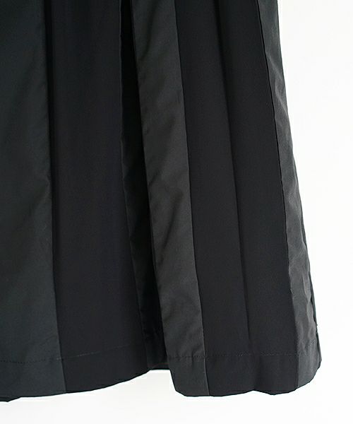 Mochi.モチ.tuck long skirt [19SS-SK01/black]