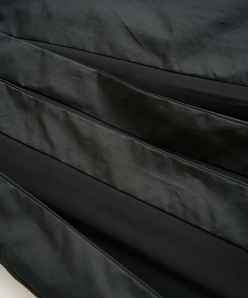 Mochi.モチ.tuck long skirt [19SS-SK01/black]