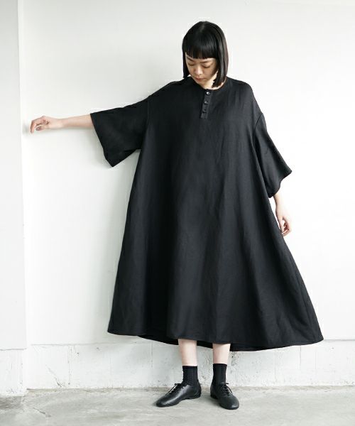 Mochi.モチ.black flare dress [19SS-OP01]