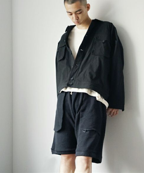 O project.DOUBLE LAYER SHORTS[07SH1/BLACK]