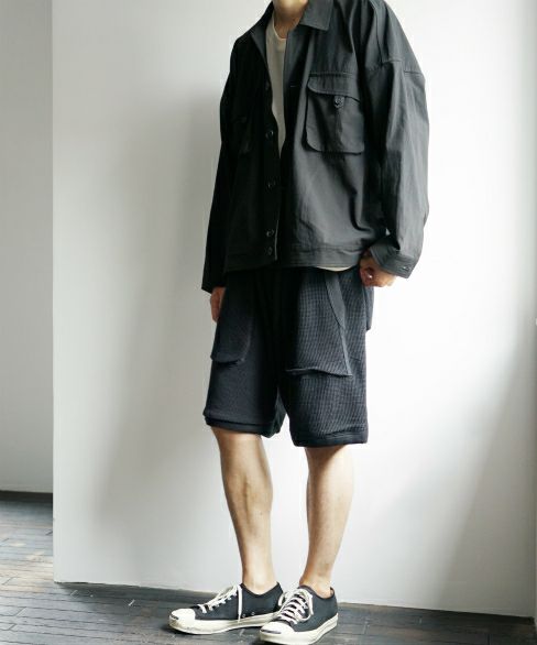 O project.DOUBLE LAYER SHORTS[07SH1/BLACK]