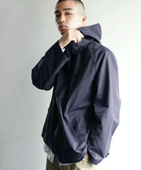 STUDIONICHOLSON.HOODED CROP JACKET[SNM-016/DARK NAVY]