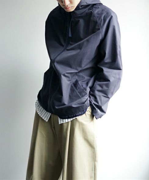 STUDIONICHOLSON.HOODED CROP JACKET[SNM-016/DARK NAVY]