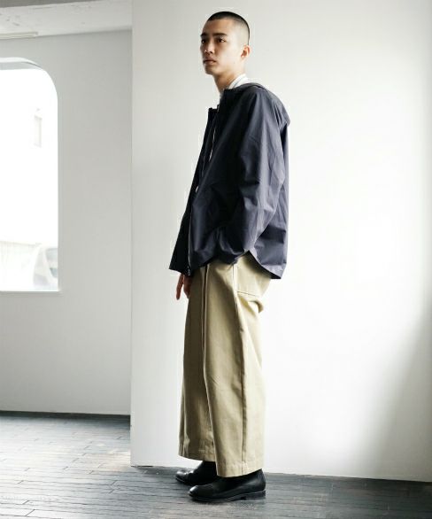 STUDIONICHOLSON.HOODED CROP JACKET[SNM-016/DARK NAVY]