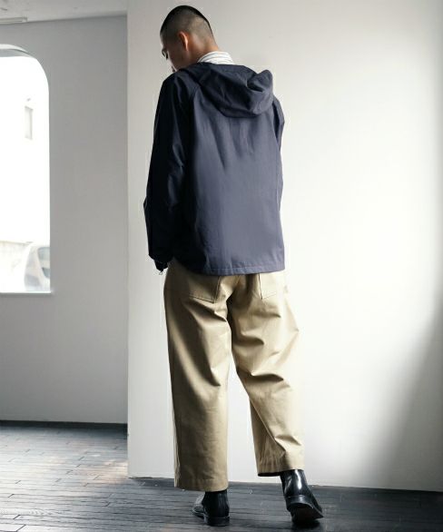 STUDIONICHOLSON.HOODED CROP JACKET[SNM-016/DARK NAVY]