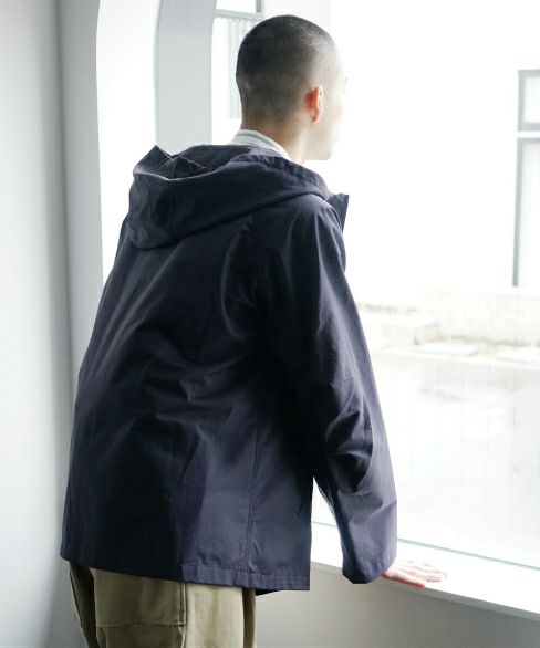 STUDIONICHOLSON.HOODED CROP JACKET[SNM-016/DARK NAVY]