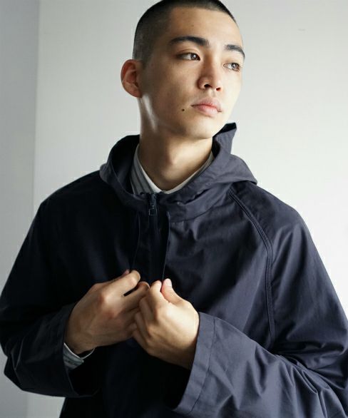 STUDIONICHOLSON.HOODED CROP JACKET[SNM-016/DARK NAVY]