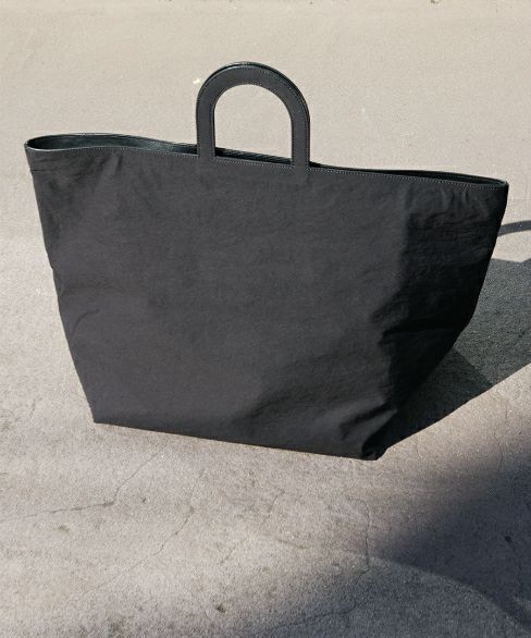 Building Block.ビルディングブロック.STENCIL DUFFEL IN BLACK CRINKLE[26/A.BLACK]