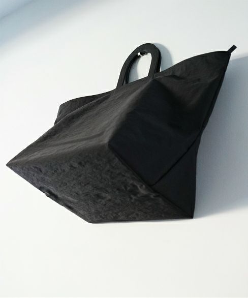 Building Block.ビルディングブロック.STENCIL DUFFEL IN BLACK CRINKLE[26/A.BLACK]
