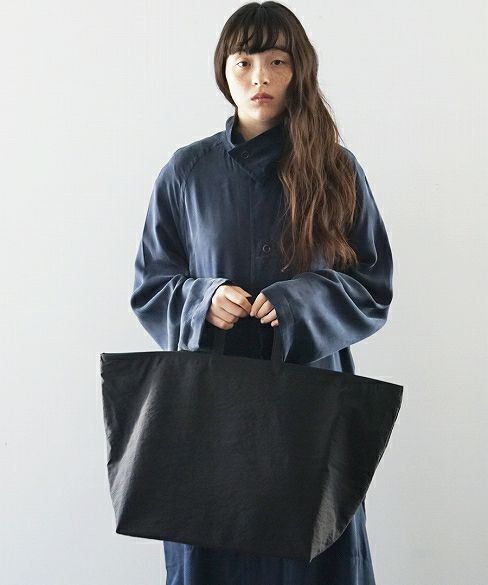 Building Block.ビルディングブロック.STENCIL DUFFEL IN BLACK CRINKLE[26/A.BLACK]