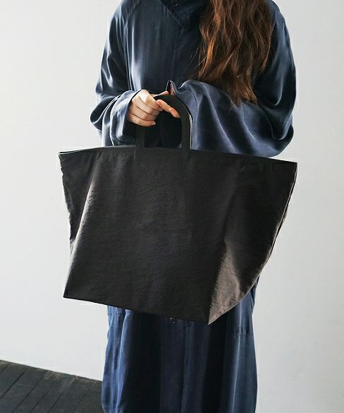 Building Block.ビルディングブロック.STENCIL DUFFEL IN BLACK CRINKLE[26/A.BLACK]