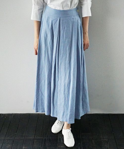 SI-HIRAI.LINEN LONG SK[CHSS19-3909B]