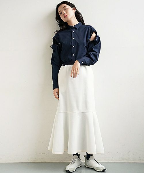 SWANLAKE.フレアースカート [SK-1162/WHITE]