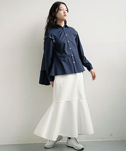 SWANLAKE.フレアースカート [SK-1162/WHITE]