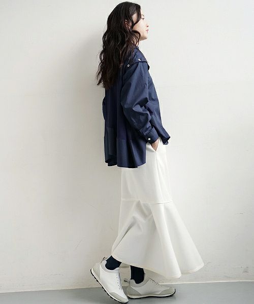 SWANLAKE.フレアースカート [SK-1162/WHITE]