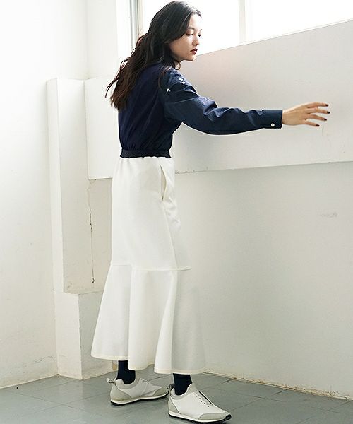 SWANLAKE.フレアースカート [SK-1162/WHITE]