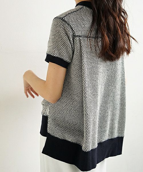 SWANLAKE.バックフレアーニット [CT-1165/OFF-NAVY]