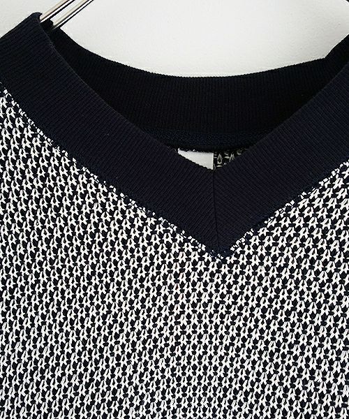 SWANLAKE.バックフレアーニット [CT-1165/OFF-NAVY]