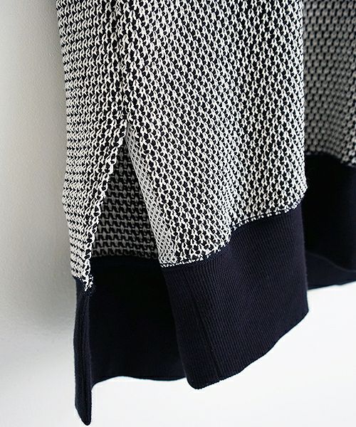 SWANLAKE.バックフレアーニット [CT-1165/OFF-NAVY]