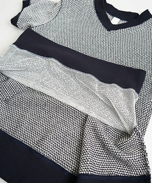 SWANLAKE.バックフレアーニット [CT-1165/OFF-NAVY]