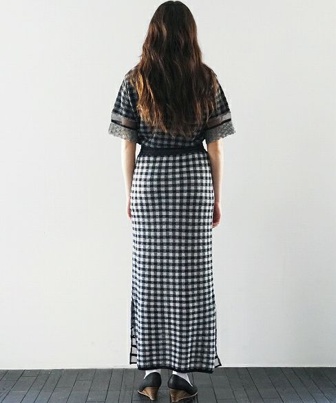 malamute.gingham check skirt [mlm 19SS-SK09 / BLACK]