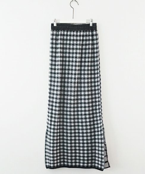malamute.gingham check skirt [mlm 19SS-SK09 / BLACK]
