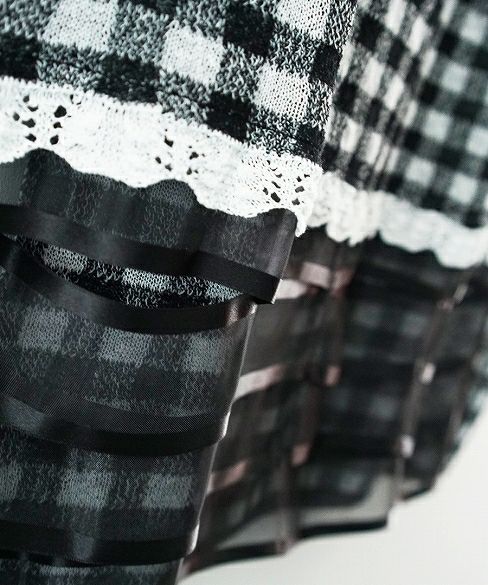 malamute.gingham check skirt [mlm 19SS-SK09 / BLACK]