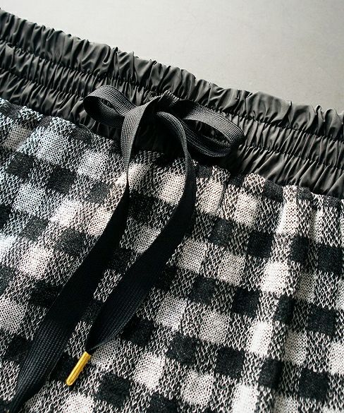 malamute.gingham check skirt [mlm 19SS-SK09 / BLACK]